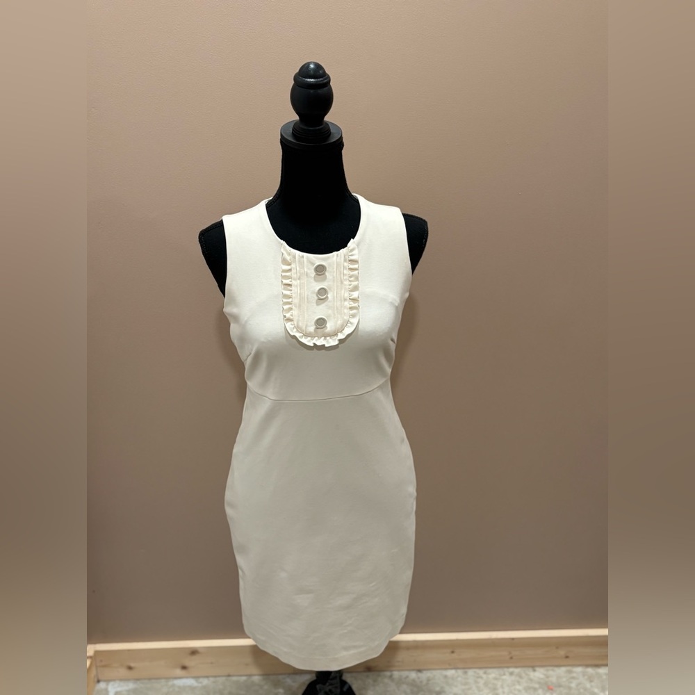Banana Republic Elegant Cream Mini Dress size 0